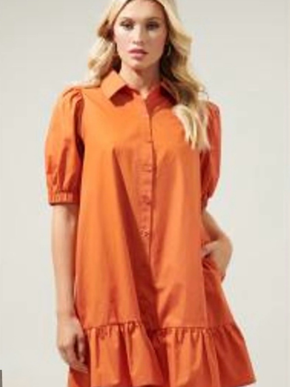 Sugarlips Levy Button Down Shift Dress